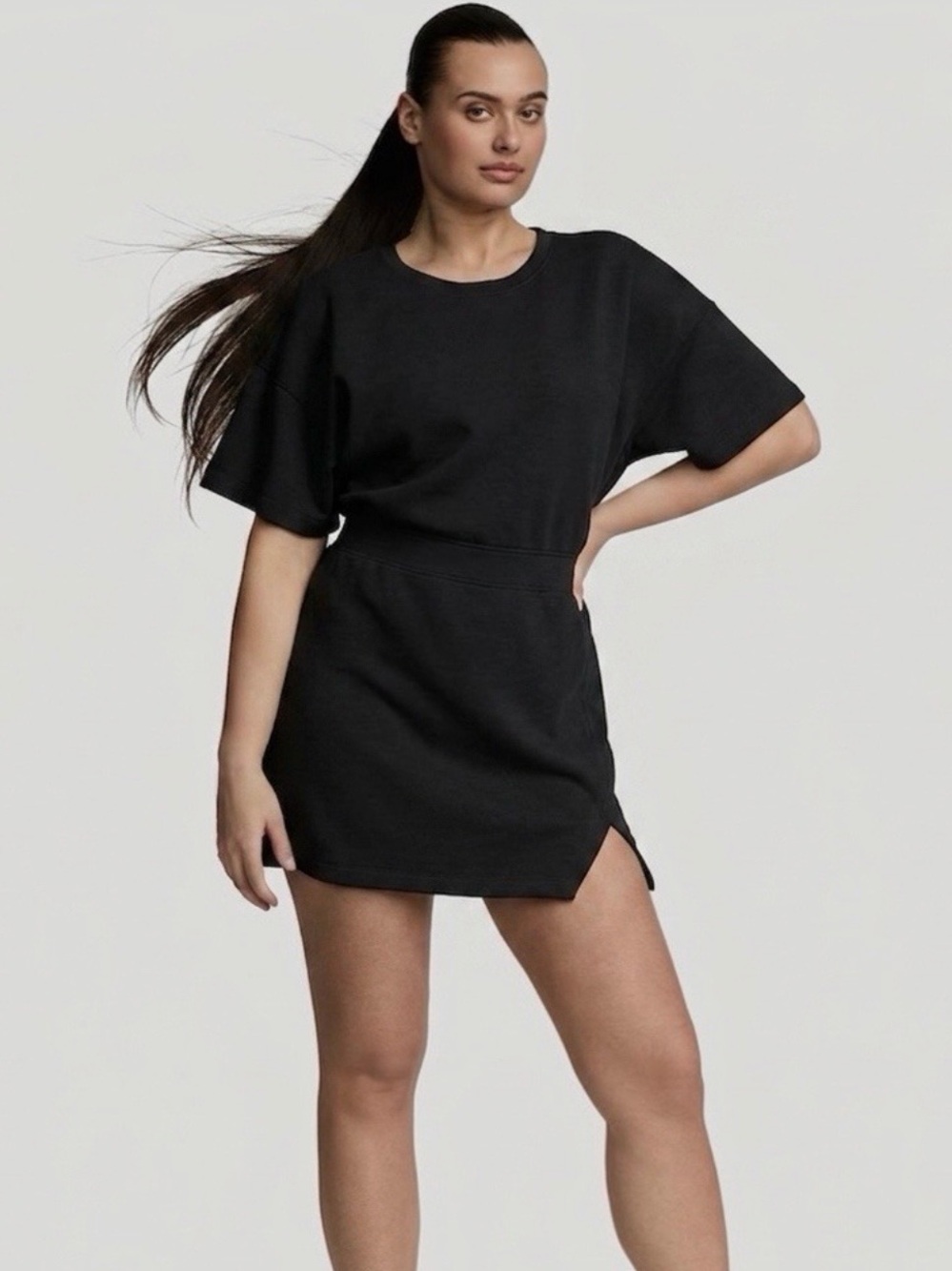 VSX Featherweight Knit Tee Dress Black